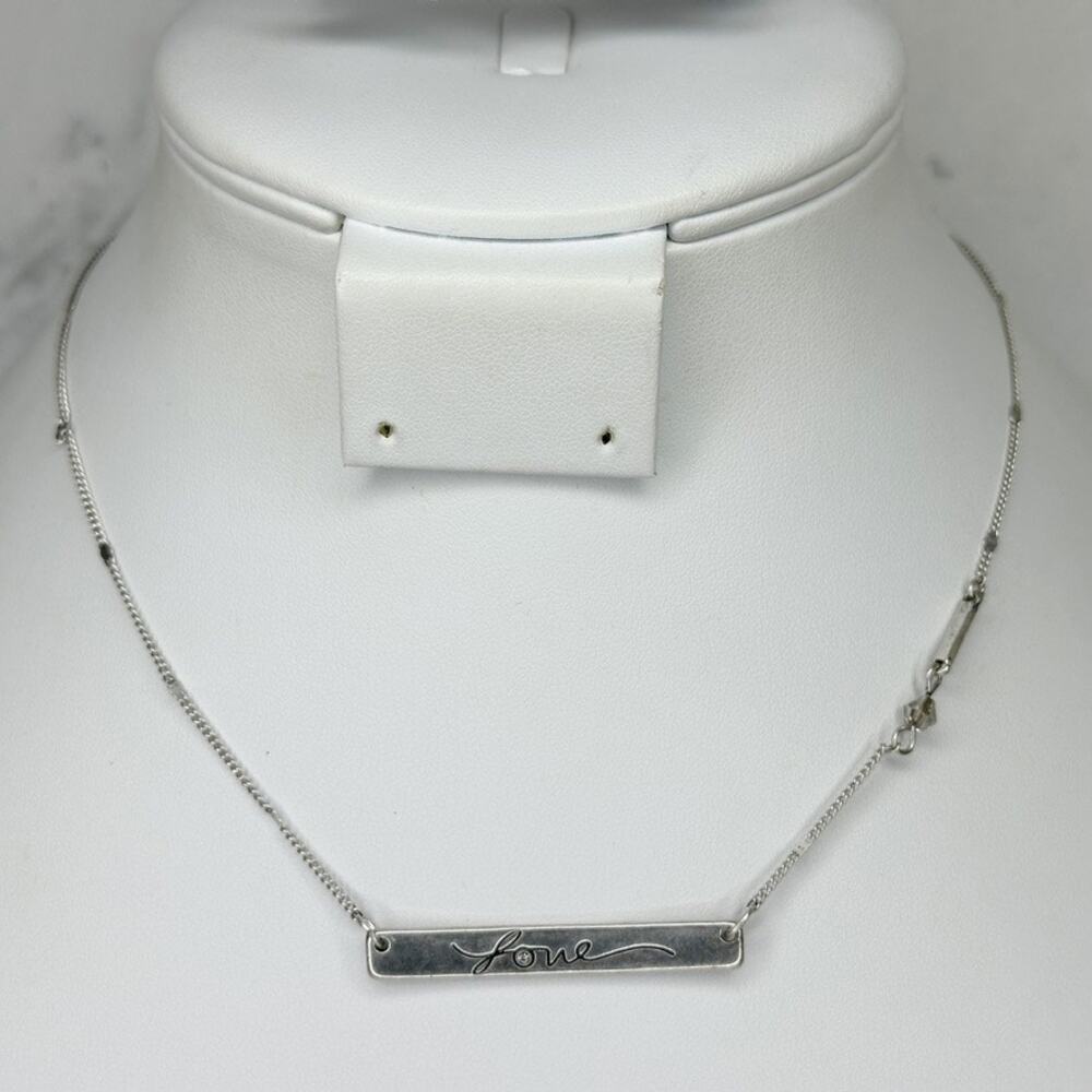Chico's Reversible Love Heart Bar Necklace ✨
